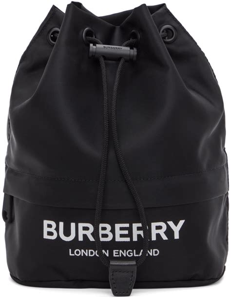 burberry black phoebe pouch|BURBERRY Econyl Phoebe Drawcord Pouch Black.